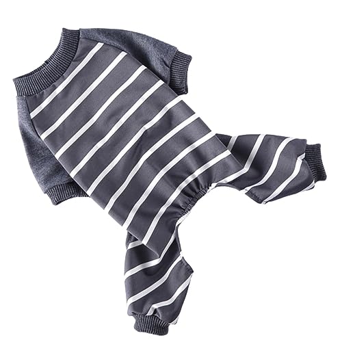 HOMOBABE Haustier-Pyjama hundemantel Dog Raincoat hundekleider hundeschlafanzüge Dog Coat Zubehör klein Hunde-Pyjama Körperpflege Hundebekleidung Hundepyjama für den Haushalt Polyester Grey von HOMOBABE