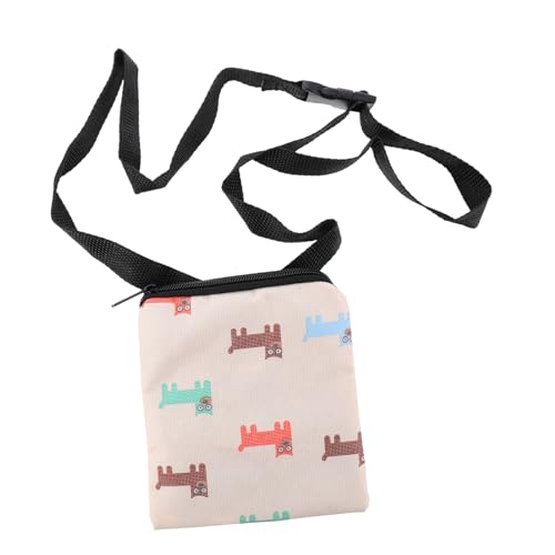 HOMOBABE Haustier-Trainings-Leckerli-Beutel Tasche für hundeleckereien Zubehör tragbar Tasche für Haustiertrainer Hundebehandlungstasche Hundebeutel Stoff (Polyester) Beige von HOMOBABE