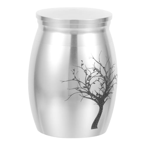 HOMOBABE Edelstahl Haustier Urne Für Hunde Und Katzen Personalisierte Gedenkurne Mit Sicherem Verschluss Robust Und Rostfrei Für Aufbewahrung Von Tierasche von HOMOBABE