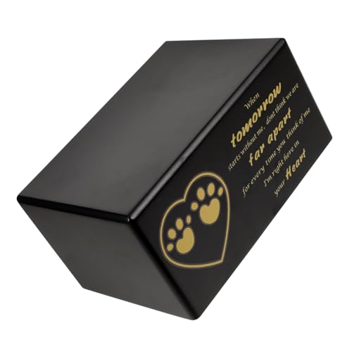 HOMOBABE Haustier Urne Urnen Haustier-denkmal Urne Für Die Einäscherung Von Haustieren Haustierdenkmäler Urne Für Asche Haustier Hundeurne Urne Für Katzenasche Urne Für Hund Schwarz Hölzern HOMOBABE Haustier Urne Urnen Haustier-denkmal Urne Für Die Einäscherung Von Haustieren Haustierdenkmäler Urne Für Asche Haustier Hundeurne Urne Für Katzenasche Urne Für Hund Schwarz Hölzern von HOMOBABE