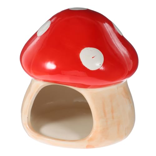 HOMOBABE Haustierbett Aus Keramik Pilze Sommerkühlhaus Kaninchen Rattenhütte Hamster Verbirgt Sich Kleines Hamsterhaus Tank Versteck Für Pilzhamster Haustierhäuser Groß Hamster Pilz Höhle HOMOBABE Haustierbett Aus Keramik Pilze Sommerkühlhaus Kaninchen Rattenhütte Hamster Verbirgt Sich Kleines Hamsterhaus Tank Versteck Für Pilzhamster Haustierhäuser Groß Hamster Pilz Höhle von HOMOBABE