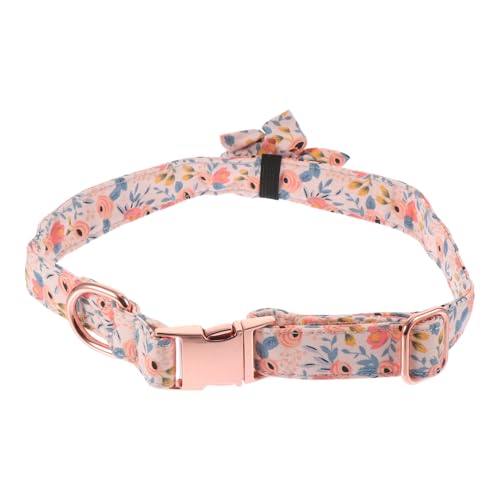 HOMOBABE Haustierhalsband kuschelig Weihnachts Party Puppy unikal Poussette klein Mittel Groß Stichworte weihnachtsdeko Weihnachtshalsbänder für Katzen Katzenhalsband Baumwolle Rosa von HOMOBABE