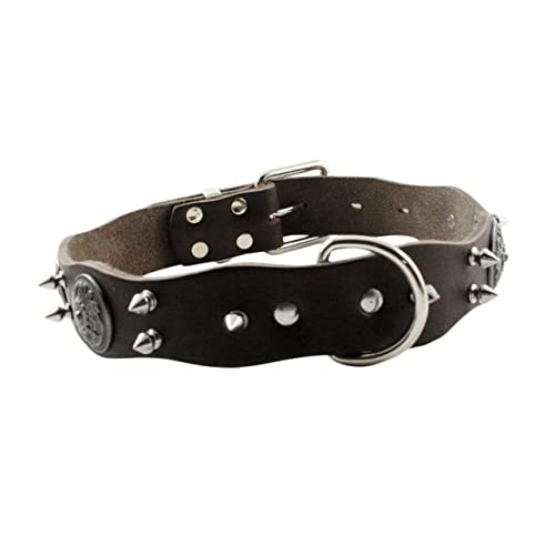 HOMOBABE Haustierzubehör Hundehalsband Halskette Kragen Mittel Welpe Haustierschmuck Für Hunde Hundehalsbänder Für Große Hunde Männlich Collier Hund Halsband Brown von HOMOBABE