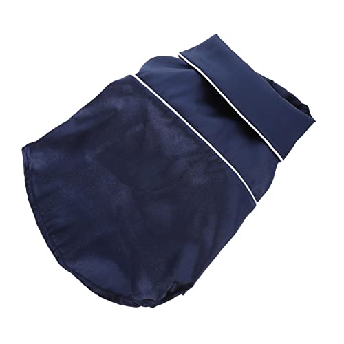 HOMOBABE Hunde-Pyjama hundemantel Dog Raincoat Dog Coat Hundebademantel Hundepartykleidung Hundekostüme Hund Seidenpyjama Schlafanzug für Hund Hundekleidung Welpen-Pyjama Baumwolle Navy von HOMOBABE