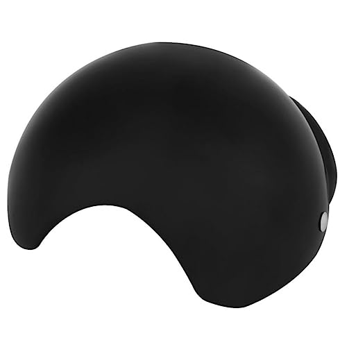 HOMOBABE Hundekapuze Cooler Plastikhelm für Haustiere Sonnenschutz und Regenabwehr für Hunde und Katzen S Schwarz Stylisches Accessoire für Haustiere mit Verstellbaren Nylonriemen und von HOMOBABE