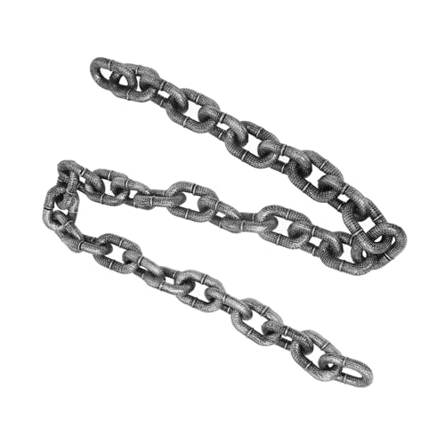 HOMOBABE Hundeleinen-Dekorations-Requisiten Ketten Halloween- Vorhängeschloss Kunststoffkette Halloween-Ketten Kettenglieder aus Kunststoff Ketten für Hunde dekorative Kette Silver HOMOBABE Hundeleinen-Dekorations-Requisiten Ketten Halloween- Vorhängeschloss Kunststoffkette Halloween-Ketten Kettenglieder aus Kunststoff Ketten für Hunde dekorative Kette Silver von HOMOBABE