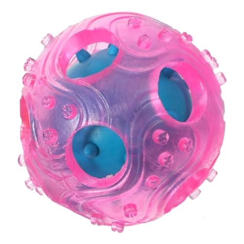 HOMOBABE Interaktiver Futterspender Hundespielzeug Leckerli Ball aus Ungiftigem TPR Fördert Aktives und Training für Hunde Zufällige Farbe Einfach zu Reinigen Zufällige Zufällige Farbe von HOMOBABE