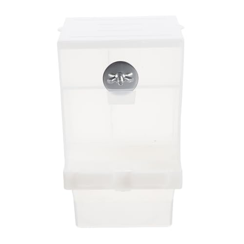 HOMOBABE Kasten Automatischer Vogelfutterspender Essen Fütterung Für Papagei Vogelfütterer Kleiner Vogelhäuschen Birdcage Accessoire Acryl von HOMOBABE