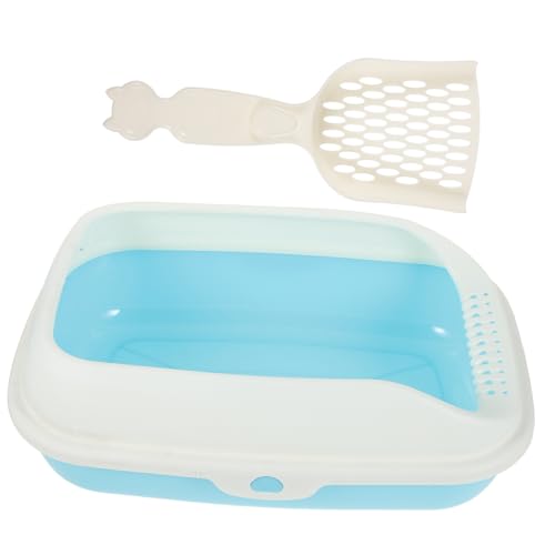 HOMOBABE Kasten Katzentoilette Mülleimer bedeckt Katzenklo klein Wurf drinnen Katze Bettpfanne Kätzchen saubere Toilette kätzchentoilette Katzenstreu Plastik Sky-Blue HOMOBABE Kasten Katzentoilette Mülleimer bedeckt Katzenklo klein Wurf drinnen Katze Bettpfanne Kätzchen saubere Toilette kätzchentoilette Katzenstreu Plastik Sky-Blue von HOMOBABE
