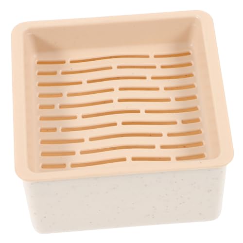 HOMOBABE Kasten Pflanzkasten für Katzengras im Freien Anlage drinnen wachsend Katzenpflanze für Haustier Pflanzgefäß für Katzengras Gärtnerei für Katzengras Plastik Beige von HOMOBABE