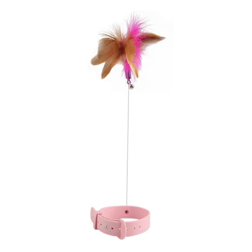 HOMOBABE Katzen-Selbstheilungsstab Nacken Katzenhalsband als befestigt interaktives katzenspielzeug Interactive cat Toy Katzen-Teaser- Katzenhalsband-Teaser Kieselgel von HOMOBABE