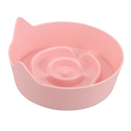 HOMOBABE Katzenfutter Schale mit Schling Design rutschfeste Süße Katzenohren Langsame Fütterung für Kätzchen Kleine Hunde und Kaninchen für und Trockenes Futter Bunte Farben von HOMOBABE