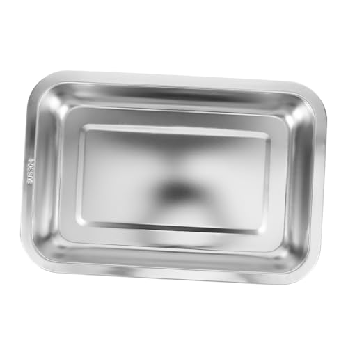 HOMOBABE Katzentoilette Aus Edelstahl Groß Senior Katzenklo Niedrig Tief Wurf Katzenstreus Sand Katzentoiletten Katzenstreuboxen Katzenstreu Pfanne Rostfreier Silber HOMOBABE Katzentoilette Aus Edelstahl Groß Senior Katzenklo Niedrig Tief Wurf Katzenstreus Sand Katzentoiletten Katzenstreuboxen Katzenstreu Pfanne Rostfreier Silber von HOMOBABE