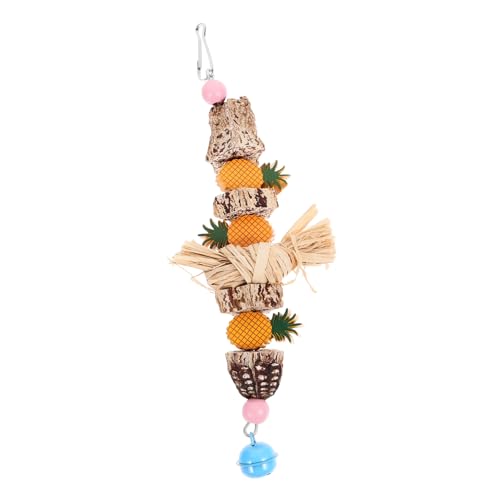 HOMOBABE Pet Bird Chewing Toy Für Papageien Multifunktionales Hängespielzeug Für Vögel Zur des Spielens Und Zerkleinerns Bunter Dekorativer Vogelkäfig-zubehör Für Kleine Haustiere von HOMOBABE