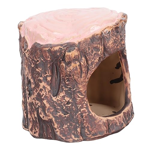 HOMOBABE Keramisches Hamsterhaus im Wald Stil Komfortables Schlafnest für Kleine Haustiere Kreatives Design Schadstofffrei Geeignet für Hamster und Zwerghamster von HOMOBABE
