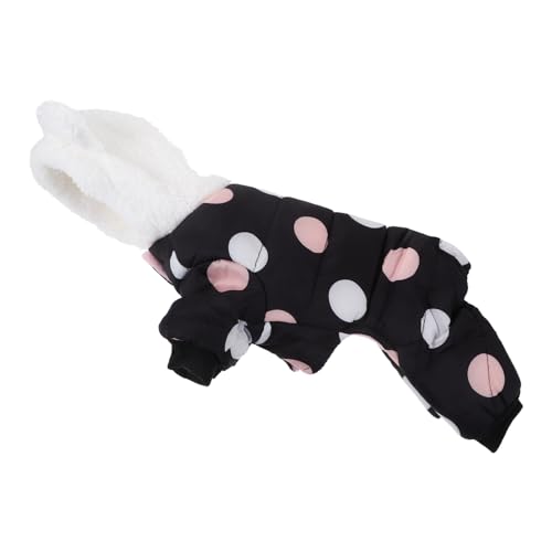 HOMOBABE Kleidung Für Haustiere Wetter Weste Kalt Hundekleidung Klein Jacke Hundemäntel Hundebekleidung Für Große Hunde Für Hunde Vlies Warmer Hundemantel Welpenkleidung Baumwolle Black von HOMOBABE