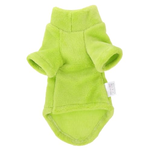 HOMOBABE Kleidung für Haustiere Kitten Katzen kittipandas Katzen Kleidung Katzen Mantel Katzengeschirr Katzenhaus Warmer Katzenmantel Winterkostüm für Haustiere Samt Light Green von HOMOBABE