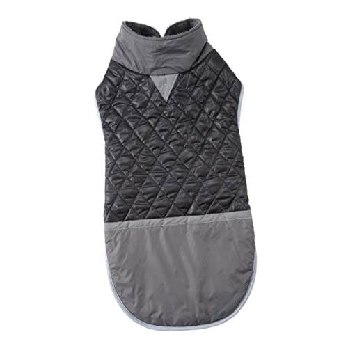 HOMOBABE Kleidung für Haustiere Welpe Dampfer Leine Hunde-Outfit-Pullover Mittelgroßer wasserdichter Hunderegenmantel Auto hundemantel Dog Raincoat Hunde Mantel Hundekleidung Polyester Grey von HOMOBABE