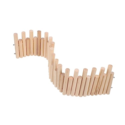 HOMOBABE Indoor Hamster Spielzeug Leiter Aus Holz Vielseitige Treppe Und Dekorativer Zaun Für Kleintierkäfige Fördert Bewegung Und Gesundheit Für Hamster Und Igel von HOMOBABE