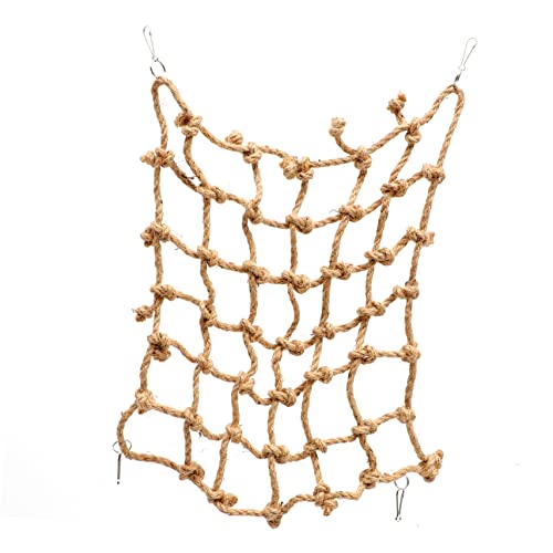 HOMOBABE Kletternetz Für Papageien Gewebte Vogel-kletternetz Nahrungssuche Vogelkletterseilnetz Vogel Papagei Schaukel Papageienspielzeug Großes Papageien-kletternetz Hanfseil HOMOBABE Kletternetz Für Papageien Gewebte Vogel-kletternetz Nahrungssuche Vogelkletterseilnetz Vogel Papagei Schaukel Papageienspielzeug Großes Papageien-kletternetz Hanfseil von HOMOBABE