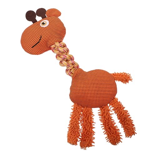 HOMOBABE Knotenspielzeug quietschend Hunde Haustier groß Welpen kauen Schleifspielzeug für Welpen Welpenspielzeug Baumwollseil in Giraffenform PP Baumwolle HOMOBABE Knotenspielzeug quietschend Hunde Haustier groß Welpen kauen Schleifspielzeug für Welpen Welpenspielzeug Baumwollseil in Giraffenform PP Baumwolle von HOMOBABE