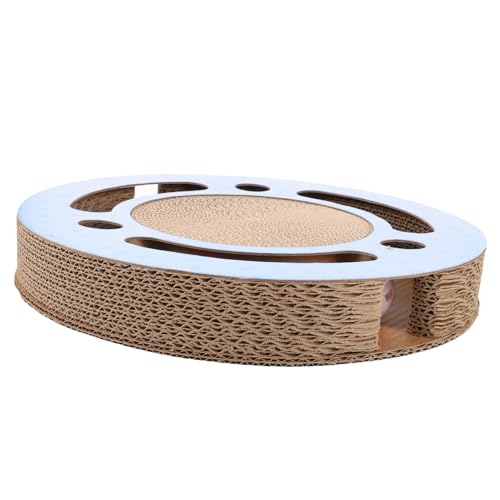HOMOBABE Kratzbaum Für Katzen Post Boden Kratzpad Stiefeletten Katzenkratzer Abs Pfote Fliehen Lustig Verhindern Kleiner Katzenkratzblock Praktisches Kratzbrett Planke Sky-Blue Wellpapier von HOMOBABE