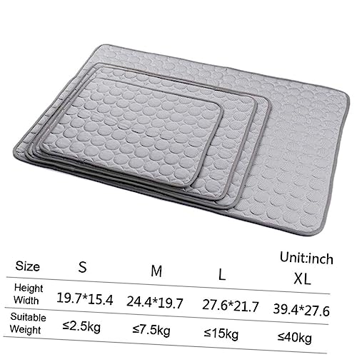 HOMOBABE Kühlmatte für Haustiere Graue Kühlmatte für Katzen Wärmeableitendes für Einen Erholsamen Schlaf Langlebig für Heiße HOMOBABE Kühlmatte für Haustiere Graue Kühlmatte für Katzen Wärmeableitendes für Einen Erholsamen Schlaf Langlebig für Heiße von HOMOBABE