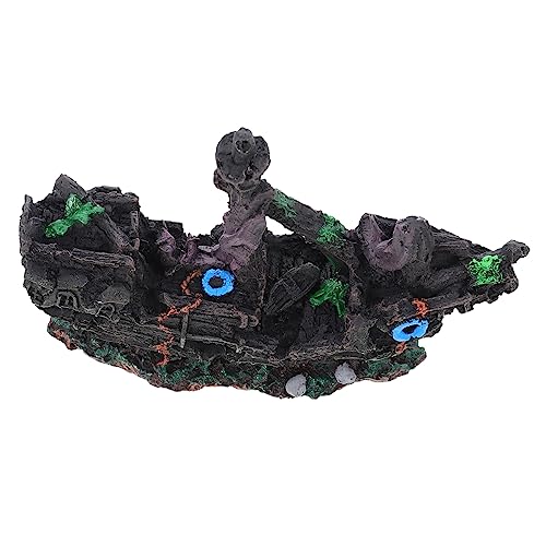 HOMOBABE Landschaftsboot Aquarium versteck Boot Boote Aquarium Zubehör Simulationsboot Schwebend künstlich Fisch Versteck Handwerk Schiffswrack-Schmuck Harz HOMOBABE Landschaftsboot Aquarium versteck Boot Boote Aquarium Zubehör Simulationsboot Schwebend künstlich Fisch Versteck Handwerk Schiffswrack-Schmuck Harz von HOMOBABE
