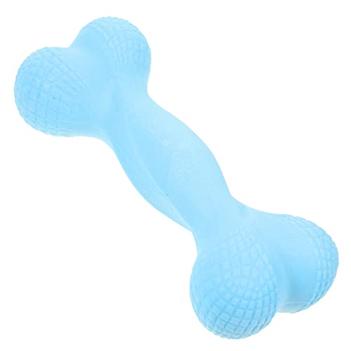 HOMOBABE Makkaronschaum -knochenhundspielzeug Quietschendes Hundespielzeug Knochenkauspielzeug Kauspielzeug Für Hunde Zur Bereicherung Von Hunden Hartes Beißspielzeug Sky-Blue von HOMOBABE