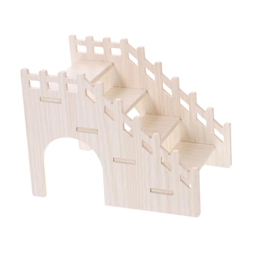 HOMOBABE Natürliche Hamster Holzleiter Kleintier Kletterspielzeug Multifunktionale Versteck und Badeplattform Für Hamster Meerschweinchen Und Kleine Haustiere HOMOBABE Natürliche Hamster Holzleiter Kleintier Kletterspielzeug Multifunktionale Versteck und Badeplattform Für Hamster Meerschweinchen Und Kleine Haustiere von HOMOBABE