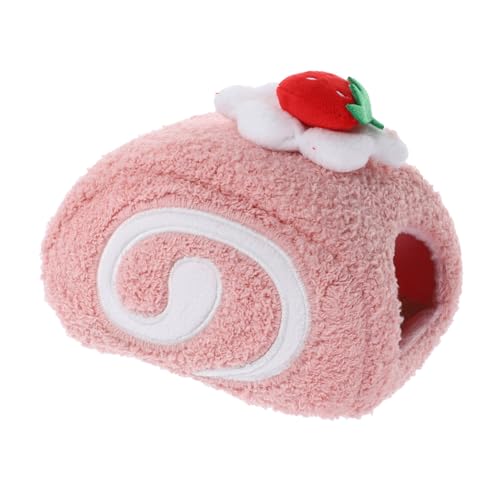 HOMOBABE Niedliches Schweizer Roll Hamster Versteckhaus aus Baumwolle Warmes Hamsterbett für Winter Abnehmbares Haustiernest für Kleine für Hamster und Meerschweinchen HOMOBABE Niedliches Schweizer Roll Hamster Versteckhaus aus Baumwolle Warmes Hamsterbett für Winter Abnehmbares Haustiernest für Kleine für Hamster und Meerschweinchen von HOMOBABE
