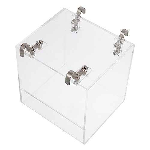 HOMOBABE Acryl Vogel Duschbox Für Papageien Transparente Badewanne Für Vögel Leicht Und Stabil Zubehör Für Vogelkäfige Design Für Wellensittiche Und Andere Vögel von HOMOBABE