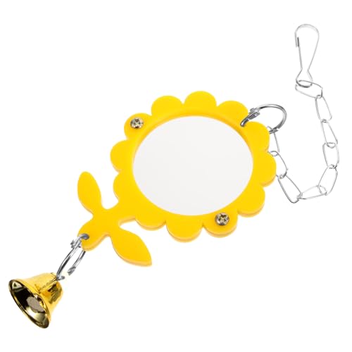 HOMOBABE Papagei Spiegelspielzeug Wachtel Vogel Papagei Schaukel Papageien behandelt Vogel Stehen Taube spielzeuge Käfig Papagei lustiges Papageienspielzeug Acryl Yellow HOMOBABE Papagei Spiegelspielzeug Wachtel Vogel Papagei Schaukel Papageien behandelt Vogel Stehen Taube spielzeuge Käfig Papagei lustiges Papageienspielzeug Acryl Yellow von HOMOBABE