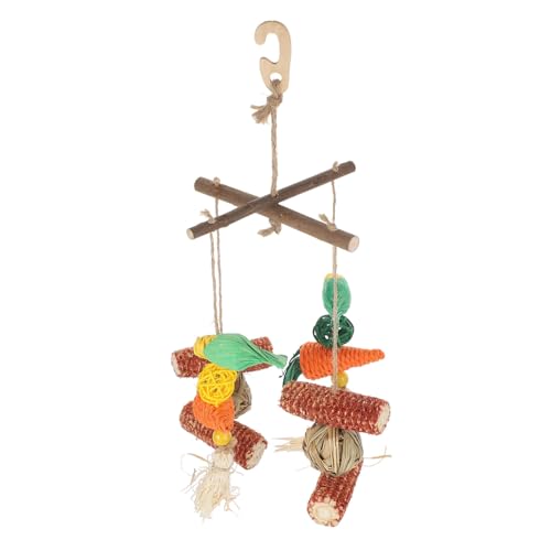 HOMOBABE Kleintier Spielzeug Für Papageien Und Nager Hängendes Kauspielzeug Aus Robustem Dekoratives Design Für Stundenlangen Spielspaß Fördert Bewegung Und Zahngesundheit Für Vögel von HOMOBABE