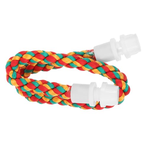 HOMOBABE Papageien Spielzeug Baumwollseil Klettergerüst Für Vögel Flexibles Design Für Käfige Fördert Spiel Und Bewegung Farbenfrohe Visuelle von HOMOBABE