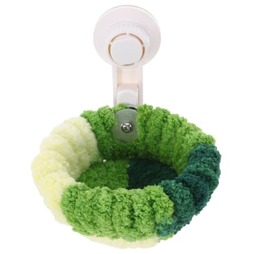 HOMOBABE Papageiennest kleines vogelhaus Papageien Schlafplatz Hygienisches Vogelbett Unterwegs Vogelbett Papageien nisten Vogelnest für den Winter Vogelwärmebett für draußen Plastik Green von HOMOBABE