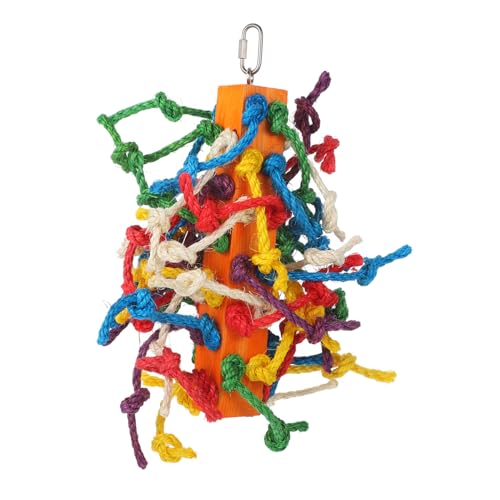 HOMOBABE Buntes Papagei Kauspielzeug Aus Naturmaterialien Hängendes Spielzeug Für Vögel Zur Kieferbeschäftigung Beschäftigung Im Käfig Für Kleine Und Große Vögel HOMOBABE Buntes Papagei Kauspielzeug Aus Naturmaterialien Hängendes Spielzeug Für Vögel Zur Kieferbeschäftigung Beschäftigung Im Käfig Für Kleine Und Große Vögel von HOMOBABE