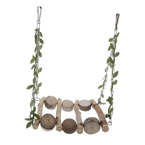 HOMOBABE Papageien Spielzeug Aus Holz Hängende Schaukel Und Kletterleiter Für Vögel Für Wellensittiche Nymphensittiche Und Andere Kleine Vogelarten Fördert Aktivität Und HOMOBABE Papageien Spielzeug Aus Holz Hängende Schaukel Und Kletterleiter Für Vögel Für Wellensittiche Nymphensittiche Und Andere Kleine Vogelarten Fördert Aktivität Und von HOMOBABE