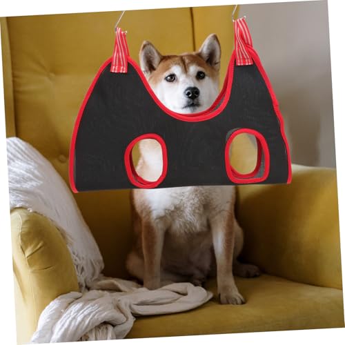 HOMOBABE Pet Grooming Hängematte Atmungsaktiv für Katzen und Hunde Ergonomisch Stabilisierende Pfotenpflege Schlinge für Nagel und Fellpflege Einfache Installation Teiliges Zufällige Farbe von HOMOBABE