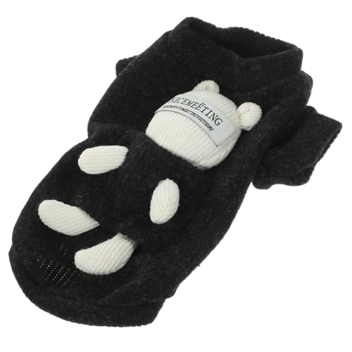HOMOBABE Schwarzer Haustierpullover Hundekühlweste Baumwollrassen Haustierzubehör HOMOBABE Schwarzer Haustierpullover Hundekühlweste Baumwollrassen Haustierzubehör von HOMOBABE
