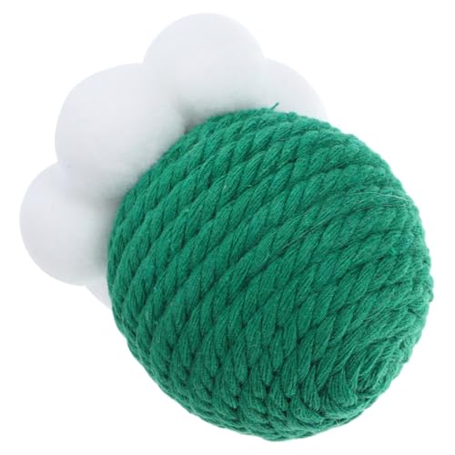 HOMOBABE Sisal Ball Katzen Kratzbälle Für Haustiere Kätzchen Beiß Katzenspielzeug Mit Katzenminze Automatisches Katzenballspielzeug Katzenseilbälle Green Baumwollseil HOMOBABE Sisal Ball Katzen Kratzbälle Für Haustiere Kätzchen Beiß Katzenspielzeug Mit Katzenminze Automatisches Katzenballspielzeug Katzenseilbälle Green Baumwollseil von HOMOBABE