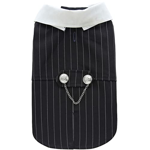 HOMOBABE Smoking für Haustiere Geburtstagszubehör für Hunde Hundemäntel mittel Hundevlies Kostüm hochzeitskleid Haustierkleidung für Hochzeitsfeiern stylischer Hunde-Smoking Polyester Black von HOMOBABE