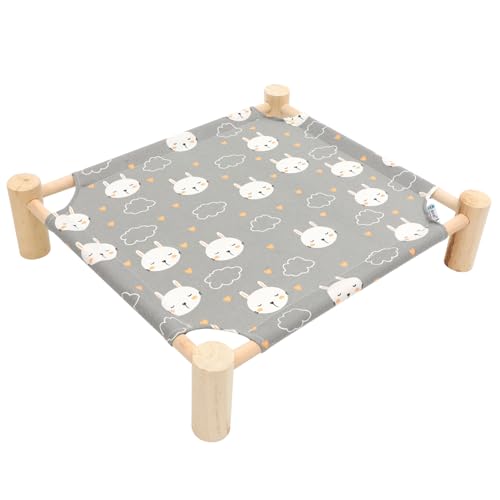 HOMOBABE Sommerbett für Katze und Hund Doppellagiges Katzenbett gebundenes Katzenbett Katzenbedarf Wurf Haustierbett erhöht pet Bed Katze schlafnest Katzen-Hunde-Nest hölzern HOMOBABE Sommerbett für Katze und Hund Doppellagiges Katzenbett gebundenes Katzenbett Katzenbedarf Wurf Haustierbett erhöht pet Bed Katze schlafnest Katzen-Hunde-Nest hölzern von HOMOBABE