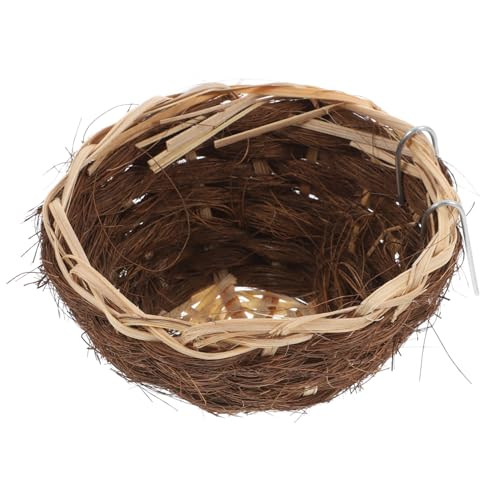 HOMOBABE Strohvogelkäfig gewagter Vogelkäfig vogelhaus Papageiennest Vogelkäfignest Vogelbrutnest Vogelkäfig Sittichbett Summenvogelnest Nest für afrikanischen Papagei Vogelbett Kaffee HOMOBABE Strohvogelkäfig gewagter Vogelkäfig vogelhaus Papageiennest Vogelkäfignest Vogelbrutnest Vogelkäfig Sittichbett Summenvogelnest Nest für afrikanischen Papagei Vogelbett Kaffee von HOMOBABE