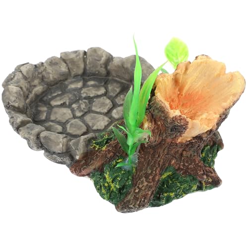 HOMOBABE Terrarium Futterbecken für Reptilien Wasserschale aus Harz für Schildkröten Eidechsen und Schlangen Natürliche Langlebig und Zubehör HOMOBABE Terrarium Futterbecken für Reptilien Wasserschale aus Harz für Schildkröten Eidechsen und Schlangen Natürliche Langlebig und Zubehör von HOMOBABE