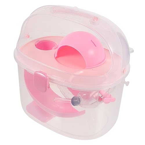 HOMOBABE Tragbarer Hamster Transportkäfig aus Kunststoff für Kleine Haustiere Wie Hamster Zwerghamster Meerschweinchen und Chinchillas Leicht zu Reinigen Sicher und Bequem für Unterwegs für von HOMOBABE