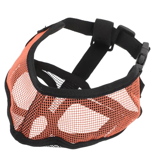 HOMOBABE Verstellbarer Hunde Maulkorb aus Atmungsaktivem Mesh für Kurzschnauzige Hunde Schutz vor Beißen Fressen und für Hundeerziehung Orange HOMOBABE Verstellbarer Hunde Maulkorb aus Atmungsaktivem Mesh für Kurzschnauzige Hunde Schutz vor Beißen Fressen und für Hundeerziehung Orange von HOMOBABE
