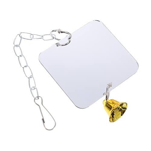 HOMOBABE Hängender Vogelspiegel Mit Glocke Acrylspiegel Spielzeug Für Papageien Sittiche Und Andere Haustier-vögel Als Käfigzubehör Beschäftigung Ihrer Gefiederten Freunde HOMOBABE Hängender Vogelspiegel Mit Glocke Acrylspiegel Spielzeug Für Papageien Sittiche Und Andere Haustier-vögel Als Käfigzubehör Beschäftigung Ihrer Gefiederten Freunde von HOMOBABE