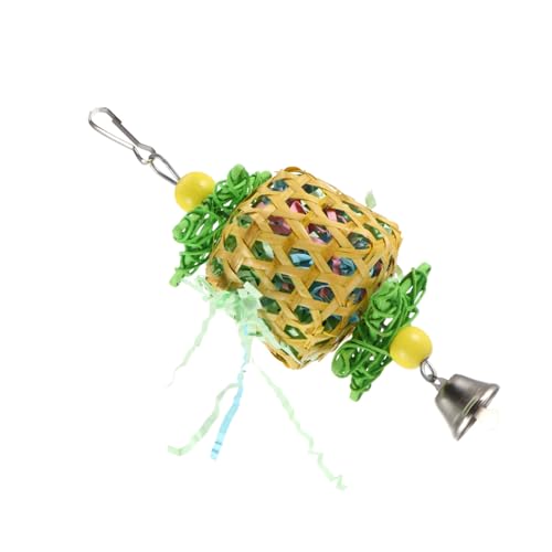 HOMOBABE Papageien Spielzeug Mit Glocke Hängende Schaukel Für Vögel Käfigspielzeug Aus Rattan Und Für Wellensittiche Und Nymphensittiche Und Unterhaltsam HOMOBABE Papageien Spielzeug Mit Glocke Hängende Schaukel Für Vögel Käfigspielzeug Aus Rattan Und Für Wellensittiche Und Nymphensittiche Und Unterhaltsam von HOMOBABE