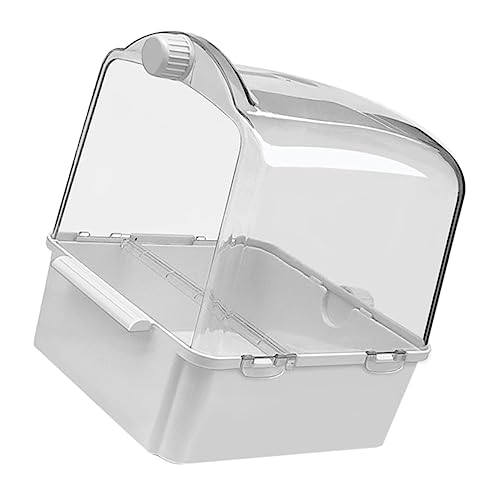 HOMOBABE Vogelbadewanne für Kleine Vögel Umweltfreundliche Badebox mit Wasserinjektor für Papageien Wellensittiche und Andere Kleine Vögel von HOMOBABE